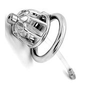 Bondage Masters Chastity Cage Male Chastity Device Surgical Grade Stainless Steel, Removable Urethral Tube