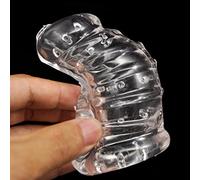Bondage Masters Chastity Device Detained Soft Body Chastity Cage with Internal Spikes
