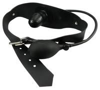 Bondage Masters Latex and Silicone Penis Mouth Gag Inflatable Dildo Gag