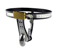 Bondage Masters Male Chastity Belt, Removable Butt Plug, Super-Secure