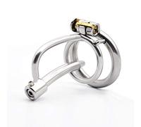Bondage Masters Male Chastity Device, Adjustable Urethral Tube Silver
