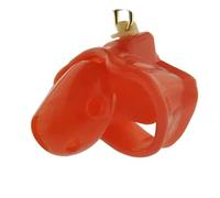Bondage Masters Male Chastity Device, Silicone Cage, Red