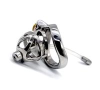 Bondage Masters Male Chastity Device Surgical Grade Stainless Steel, Removable Urethral Tube