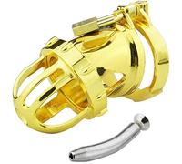 Bondage Masters Male Chastity Device with Removable Urethral Tube and Air-Flow Cage