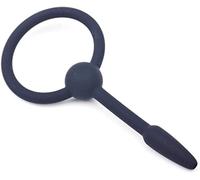 Bondage Masters Penis Plug, Urethral Plug Silicone with Thru Hole
