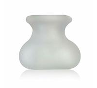 Bondage Masters Silicone Scrotum Enclosure Ball Bag Sack Enclosure Clear White