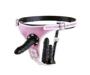 Bondage Masters Strap On Dildo Harness Removable Plugs Pegging Harness Belt Dong