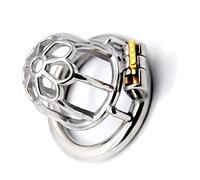 Bondage Masters Surgical Grade Stainless Steel Male Chastity Device, Ultra Short with 50 mm Ring