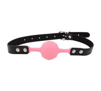 Bondage Mouth Gag BDSM Sex Products Sm Toys Couples Silicone Ball Play Role Play and Submission Training Games for Adults Pink-No Holes One Size