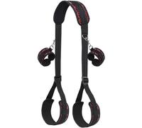 Bondage Restraints, BDSM Kit Sex Bondage with Adjustable Handcuffs & Sex Straps for Couples SM Game Play, Bed Restraints with Neck to Leg Spreader Bondage Rope for Women Beginner Adult Sex Toys