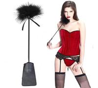 Bondage SM Erotic Sex Fetish Feather Tickler Feather Whip Flogger Feather Clit BDSM Sex Toy Flogger Riding Erotic Whip Sex Toy Accessory for BDSM SM Adults