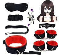 Bondaged Kit Adult Bed Restraint for Couples Under King Bed Wrist Ankle Restraints for Couples Queen Bed Submissive Bondaged Restraints Sex Set Bed Sexual Hands Feet Binding Straps Handcuffs Hoodies