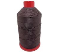 Bonded Nylon Strong Thick Sewing Thread Size #138 T135 1250yds for Outdoor Upholstery (Chocolate Brown)