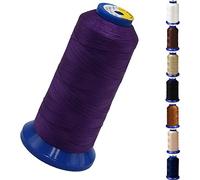 Bonded Nylon Thread for Sewing Leather,Upholstery,Jeans and Wig; #69 T70 Size 210D/3 1400 Yards (Purple)