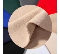 Bonded Polar Fleece Fabric Double Sided 340gsm, Outdoor and Reversible Garments Material, Insulating Windproof with a Substantial Body and Soft Handle,Neotrims UK. Navy Blue, Sample