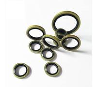 Bonded Washer Set - Metal Rubber Oil Drain Plug Gasket for M6/M8/M10/M12/M14/M16~M60 - Durable Sealing Rings(M18 10pcs)