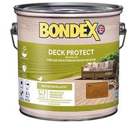 Bondex Deck Protect - Protective Decking Oil - Oak - Suitable for Exerior Wood - Water Repellant & Mould Resistant - Matt Finish - 2.5L