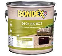 Bondex Deck Protect - Protective Decking Oil - Palisander - Suitable for Exerior Wood - Water Repellant & Mould Resistant - Matt Finish - 2.5L