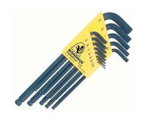 Bondhus, 10937, Bondus, 13pc SAE Ball-end "L" hex wrench Set .050-3/8" USA