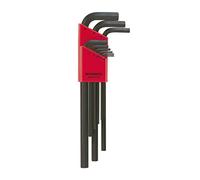Bondhus 12199 Hex Tip Key L-Wrench Set with ProGuard Finish, 1.5mm - 10mm, 9 Piece