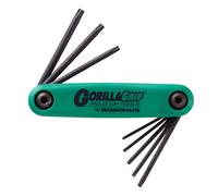 Bondhus 12632 Gorillagrip 8Pc TX6-TX25 TF8S, Green, Sizes: T6-T10, T15, T20, T25