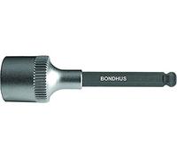 BONDHUS, 12MM BALLEND 2" INHEX Socket BIT+HEX Socket, 12MM, 43980
