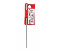 Bondhus 17054 Tagged and Barcoded 2.5mm Ball End Tip Hex Key L-Wrench with BriteGuard Finish, 112mm