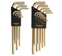 Bondhus 20899 BLX22G Double Pack Ballwrench BLX9MMG & BLX13G, Gold