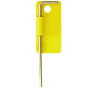 Bondhus 38284 Tagged and Barcoded 14mm Hex Tip Key L-Wrench with GoldGuard Finish, 136mm