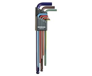 Bondhus 69699 Ball End L-Wrench Set, Multi-Colour