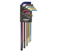Bondhus, BLX13XLCG Colorguard BALLEND HEX Key Long Series Set 0.050"-3/8", 69637