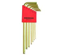 Bondhus, BLX7MMG GOLDGUARD Long Series BALLEND HEX Key Set 1.5MM-6MM, 38092