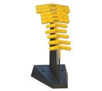 Bondhus, BTX10/S T-Handle BALLDRIVER HEX Set + Stand 3/32"-3/8", 13190