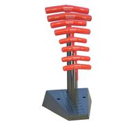 Bondhus BTX80mmS T-Handle Ball Driver Hex Set + Stand 2mm-10mm, 13189