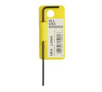 Bondhus HL1/8L BARCODED Hexagon Key, 1/8", 15907, PROTANIUM Precision HIGH Torque Steel