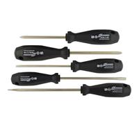 Bondhus Set 5 BasicGrip™ Slotted & Phillips Screwdrivers; 5/32, 7/32, 1/4', PH1 and PH2