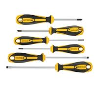 Bondhus Set 6 ComfortGrip™ Slotted & Phillips Screwdrivers; 9/64, 3/16, 7/32, 1/4", PH1 & PH2