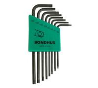 Bondhus,TLX8S 8PC Long Series TORX Key Set T6-T25, 31832