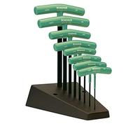 BONDHUS TTHX8 8PC TORX T-Handle HEX Set+Stand TX9-TX40, 33034