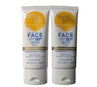 Bondi Sands Sunscreen Lotion SPF 50+ for Face - Fragrance Free 75ml