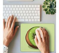 BONDIJ Gaming Mousepad Half Kiwi Print Rectangle Mouse Pad Non-Slip Rubber Base Mouse Pads with Durable Stitched Edges for Computers Laptop Office Decor