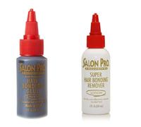Bonding Glue 30ml & Wig Glue Remover Kit 60ml - Strong Hold for Lace Wigs & Extensions, False Eyelashes - Salon Pro Hair Bonding Glue, Black, - Skin Safe & Fast Removal - By Omoge Hair Ltd
