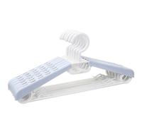 BonDream 6-Pack Heavy Duty Plastic Extra-Wide Arm 15"-23" Suits Clothes Hangers with Swivel Hooks,Perfect for Coat,Jacket,Dress,Shirt,Trousers or Closet Space Saving,White