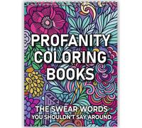 Bondream Swear Words Coloring Book for Adult Stress Relief and Relaxation,24 Page Cuss Words Coloring Books for a lot of Laugh,Gift for Women
