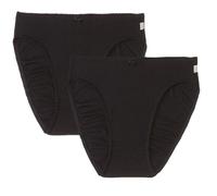 Bonds 2 Pack Heroes Hi-Cut Brief Womens Ladies Underwear Undies Panties WQKJW, Black, 24