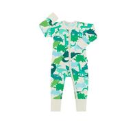 Bonds Baby Zippy - Cotton Blend Zip Wondersuit Dino Part Sesame Seed (0-3 Months)