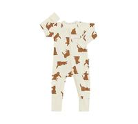 Bonds Baby Zippy - Cotton Blend Zip Wondersuit Run Ralph Vanilla (6-12 Months)