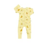 Bonds Baby Zippy - Cotton Blend Zip Wondersuit Summer Galaxy Yellow (0-3 Months)