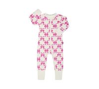 Bonds Checkered Bows Wondersuit, Cotton, Two-Way Zip, Fold Over Cuffs (12-18 Months)