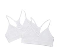 Bonds Girls’ Underwear Seamless Racer Crop - 2 Pack, White (2 Pack), 12 Years